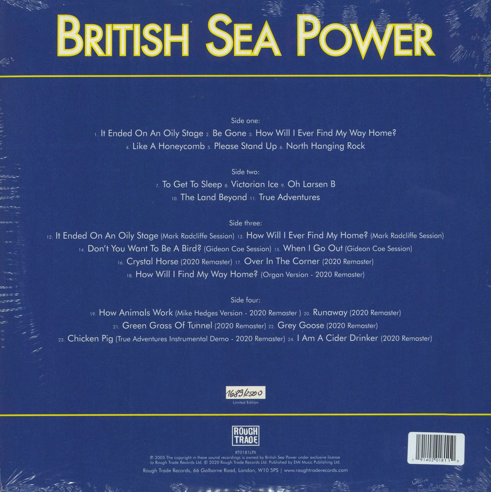Sea Power Open Season - Blue Vinyl/Picture Disc - Sealed UK 2-LP vinyl record set (Double LP Album) 191402018110