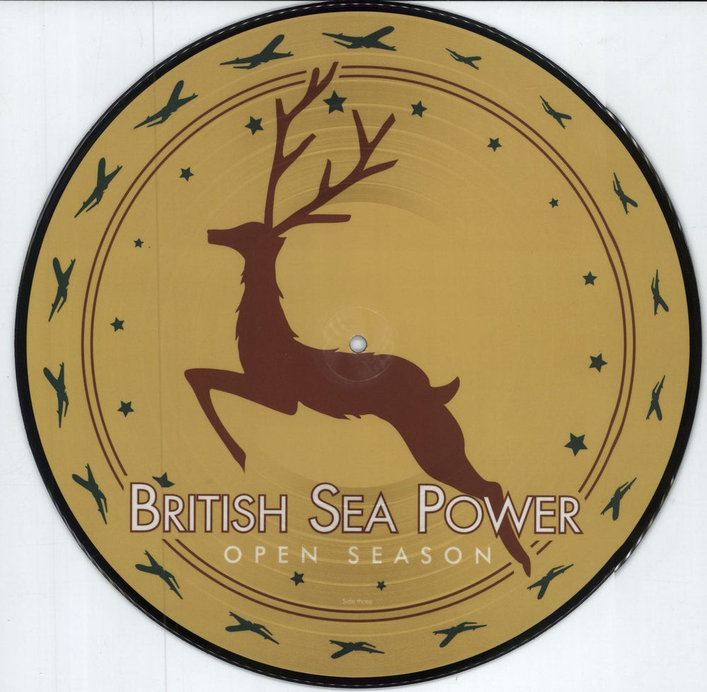 Sea Power Open Season - Blue Vinyl/Picture Disc UK 2-LP vinyl record set (Double LP Album) 2020