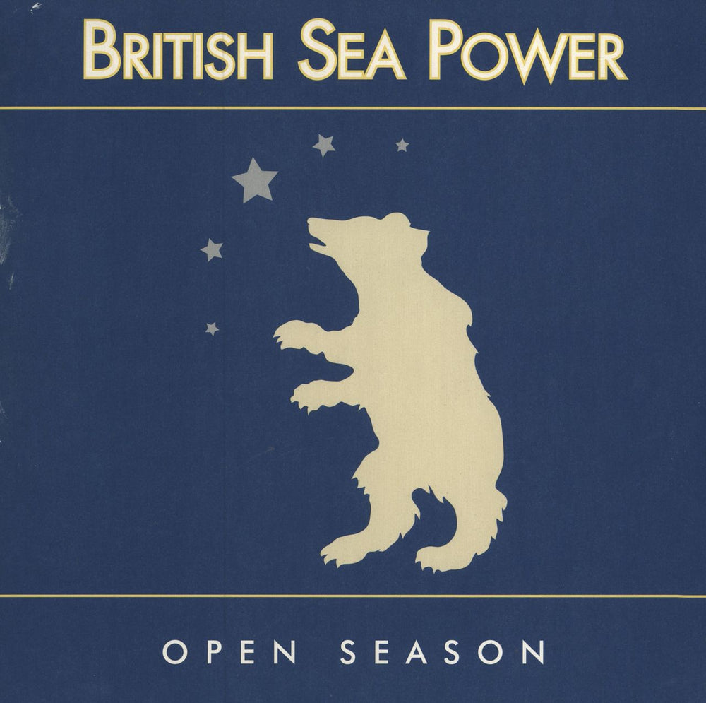 Sea Power Open Season - Blue Vinyl/Picture Disc UK 2-LP vinyl record set (Double LP Album) RT0181LPX