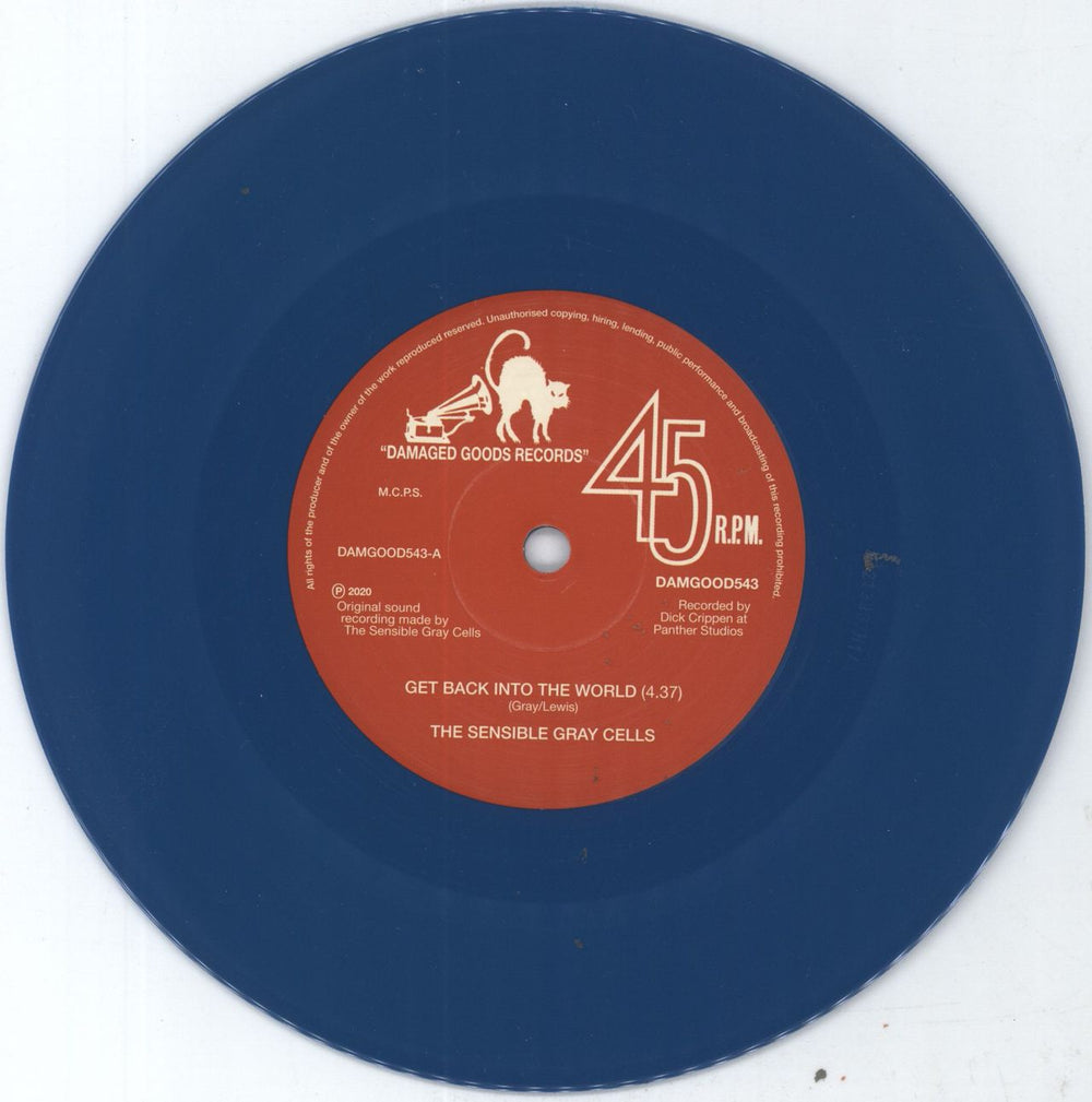 Sensible Gray Cells Get Back Into The World - Blue Vinyl UK 7" vinyl single (7 inch record / 45) 2KT07GE807367