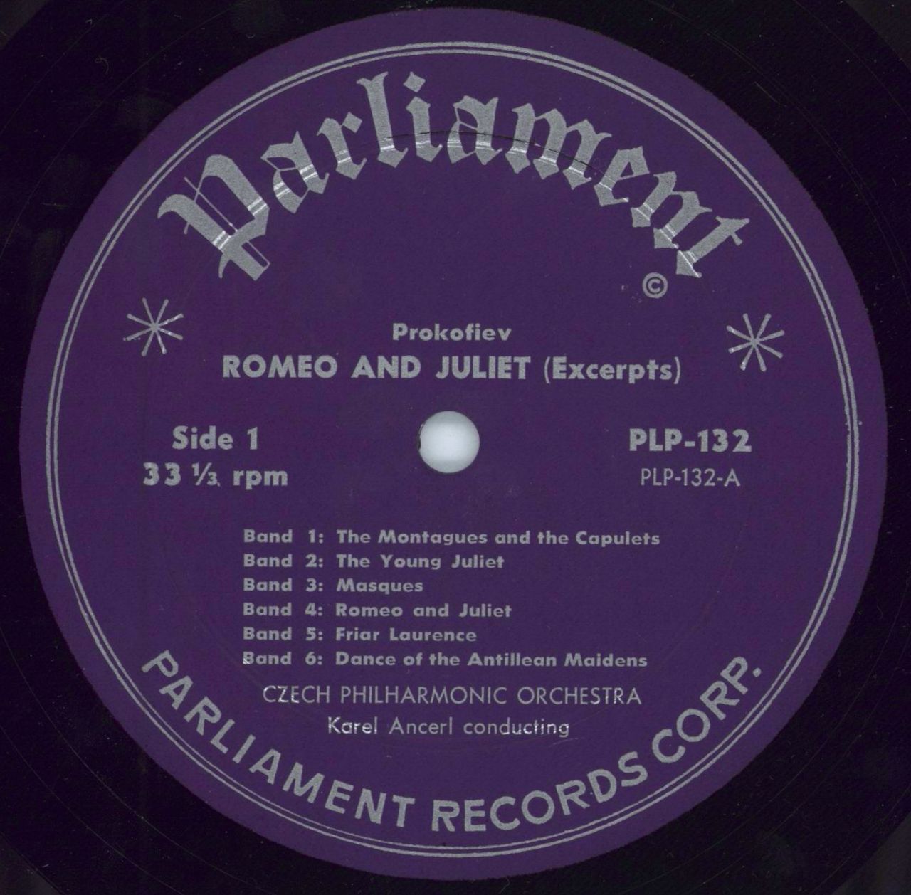 Sergei Prokofiev Romeo And Juliet, Ballet Suite US vinyl LP album (LP record) PJ3LPRO783942