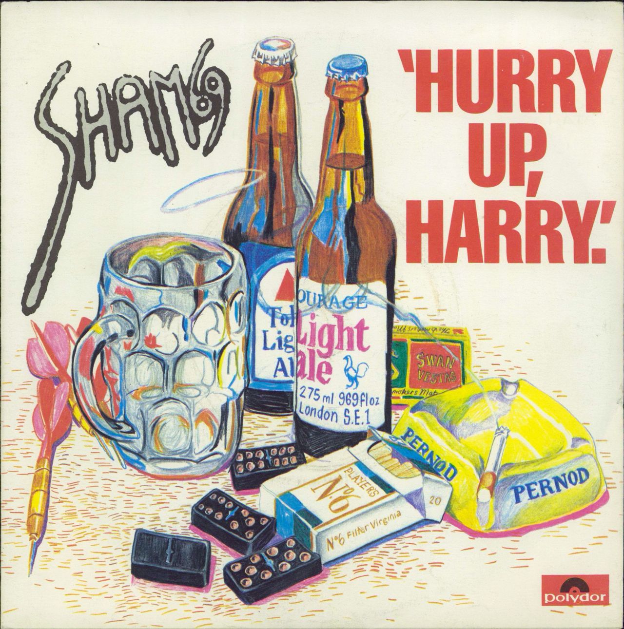Sham 69 Hurry Up, Harry - Injection + Sleeve UK 7" vinyl single (7 inch record / 45) POSP7