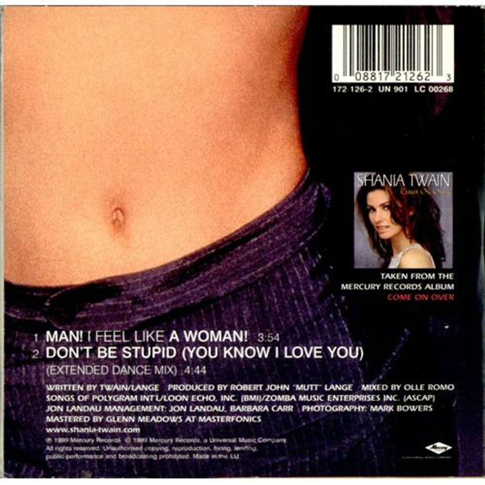 Shania Twain Man! I Feel Like A Woman French CD single (CD5 / 5") SIAC5MA148448