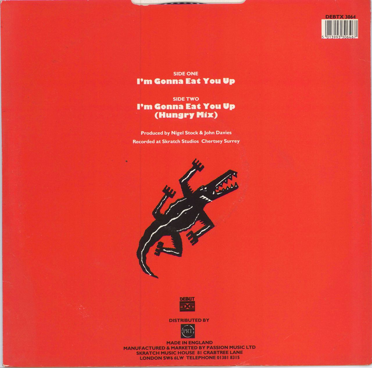 Sharon Dee Clarke I'm Gonna Eat You Up UK 12" vinyl single (12 inch record / Maxi-single)