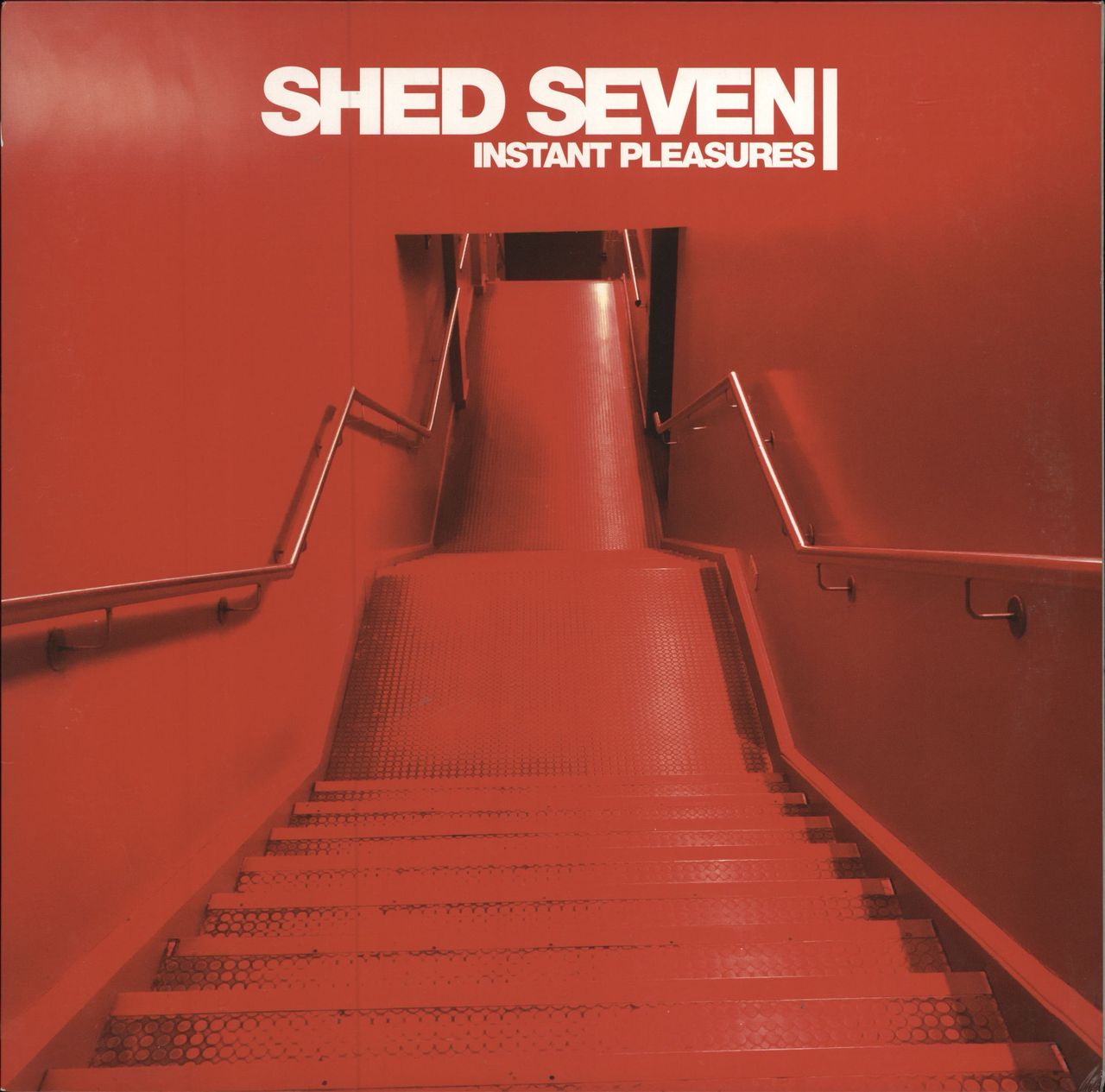 Shed Seven Instant Pleasures - Red Vinyl UK vinyl LP album (LP record) INFECT402LPD