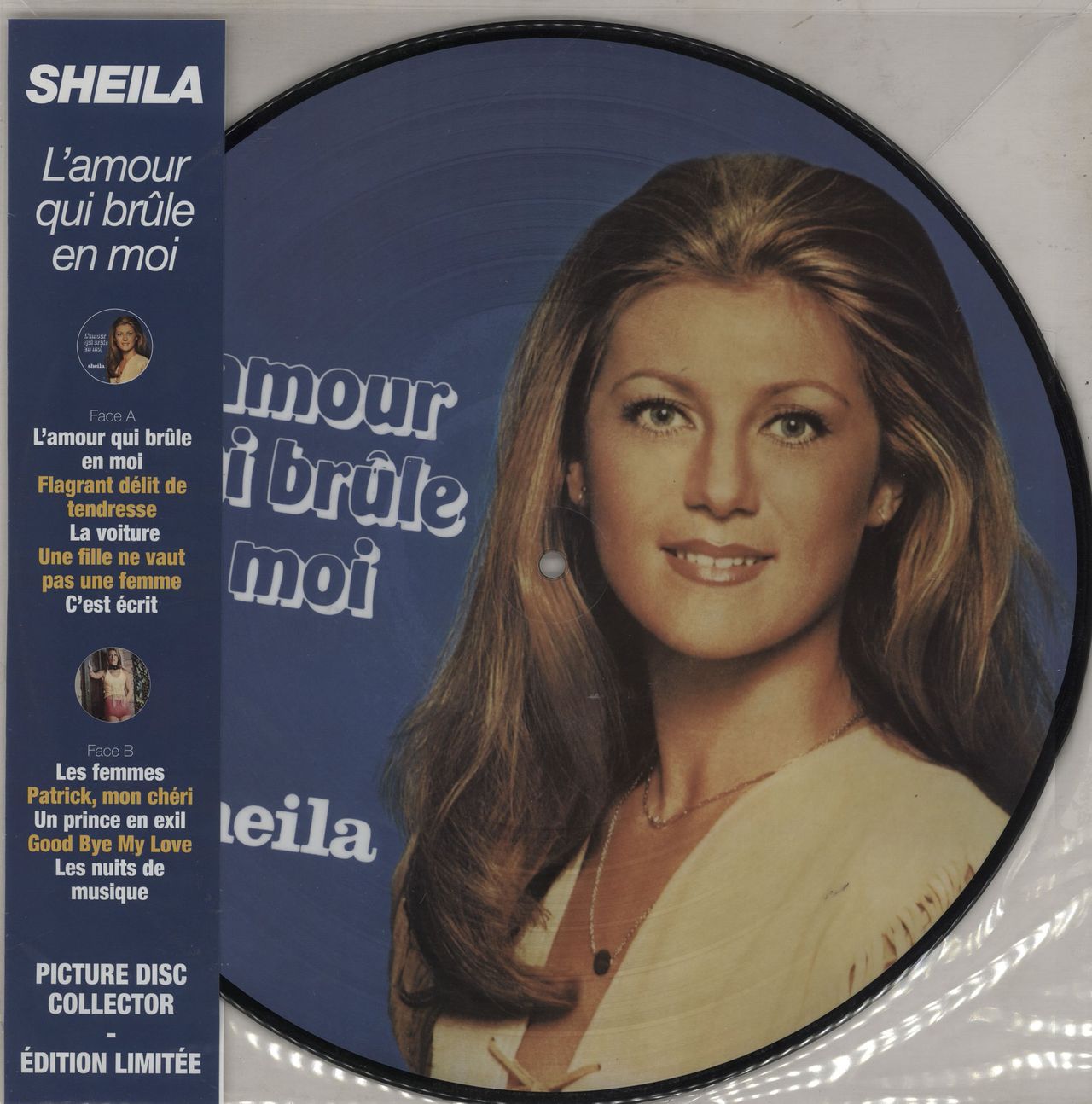 Sheila L'Amour qui Brule en Moi Vinyl Record LP Album