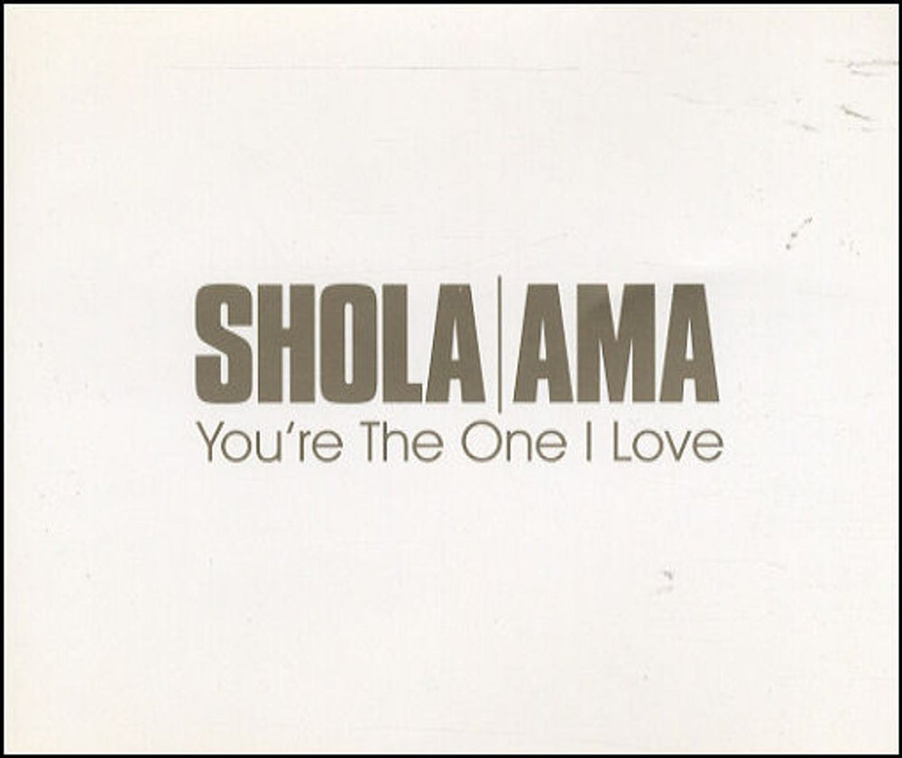 Shola Ama You're The One I Love UK Promo CD single (CD5 / 5") WEA121CDDJ