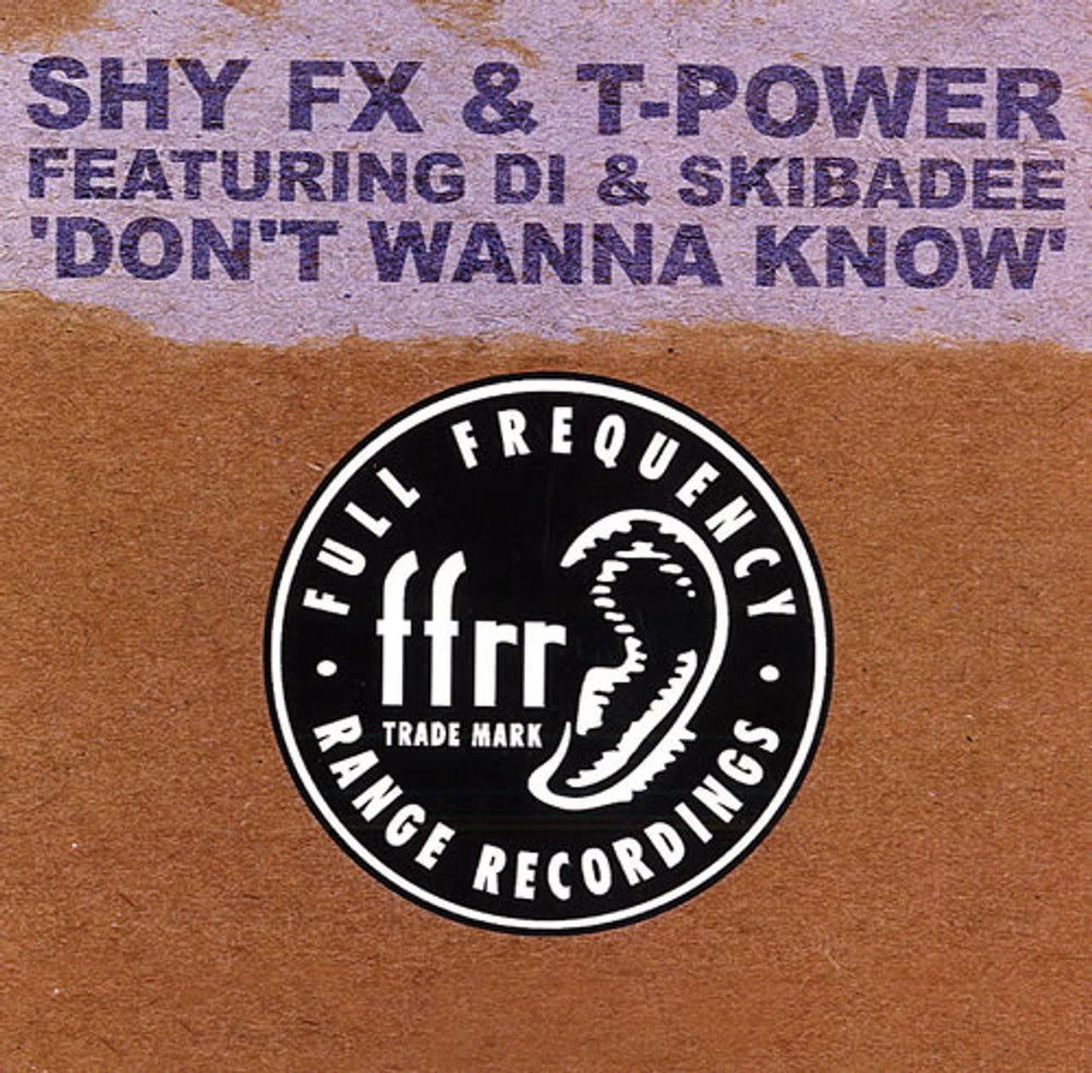 Shy FX & T Power Don't Wanna Know UK Promo CD single (CD5 / 5") PR03536