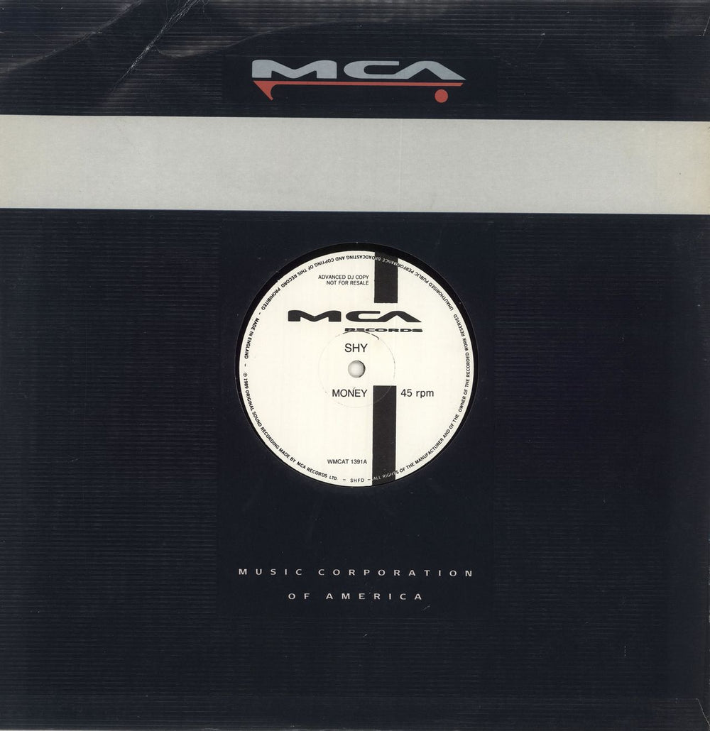 Shy Money UK Promo 12" vinyl single (12 inch record / Maxi-single)