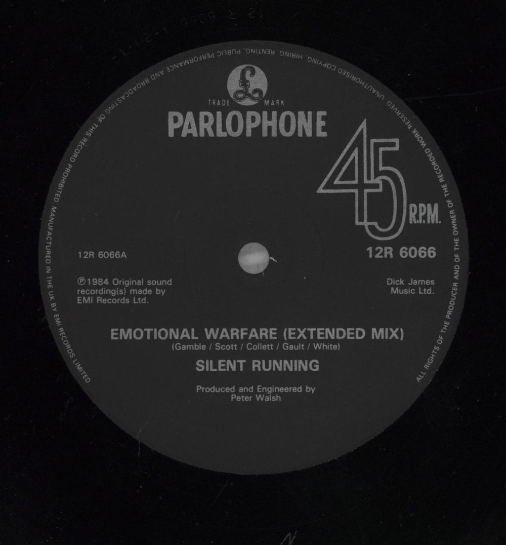 Silent Running Emotional Warfare - Injection UK 12" vinyl single (12 inch record / Maxi-single)