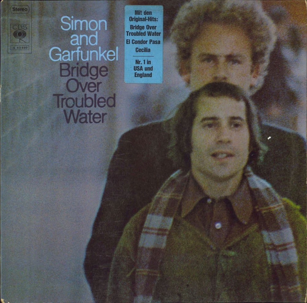 Simon & Garfunkel Bridge Over Troubled Water - hypestickered German vinyl LP album (LP record) S63699