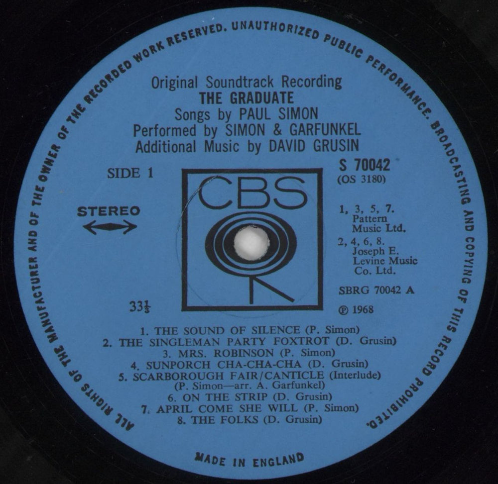 Simon & Garfunkel The Graduate - 1st - Fr Lam UK vinyl LP album (LP record) SGFLPTH688799