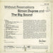 Simon Dupree & The Big Sound Without Reservations - VG - wos UK vinyl LP album (LP record)