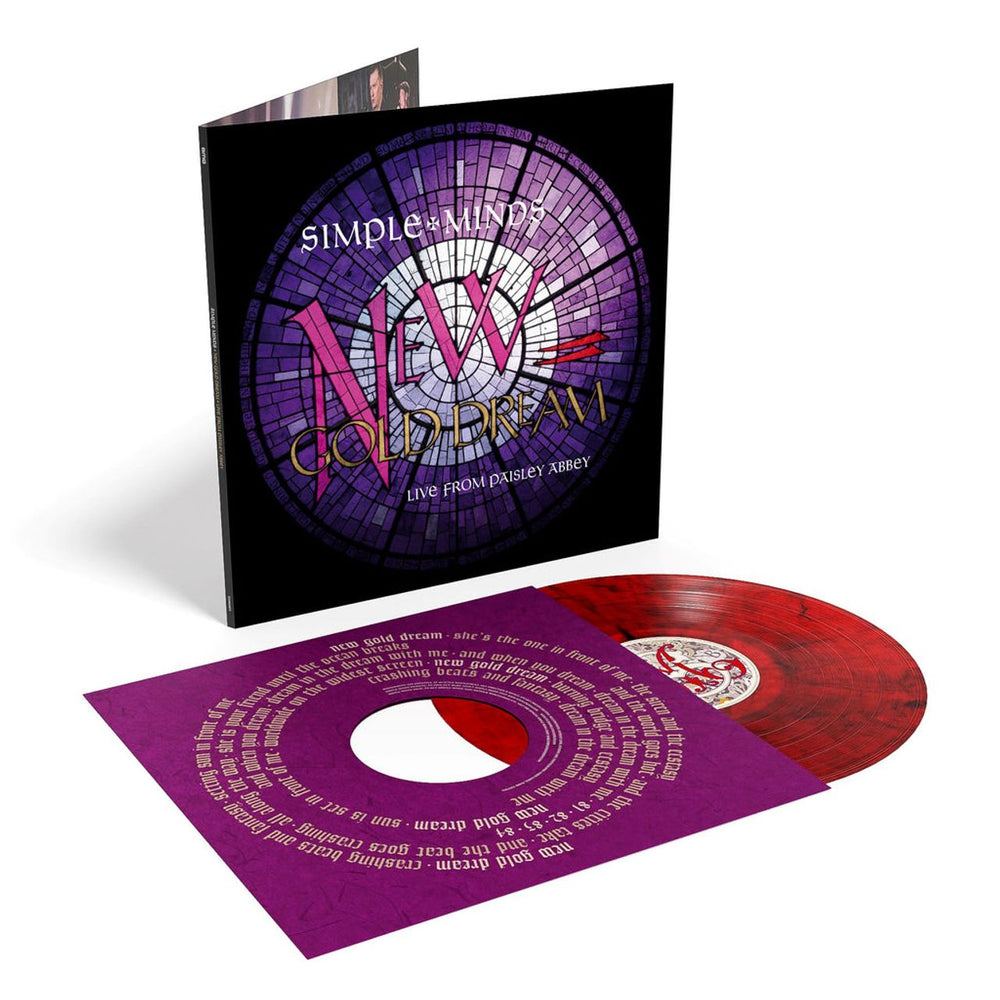 Simple Minds New Gold Dream Live From Paisley Abbey - Red & Black Marble Vinyl - Sealed UK vinyl LP album (LP record) 4050538940978