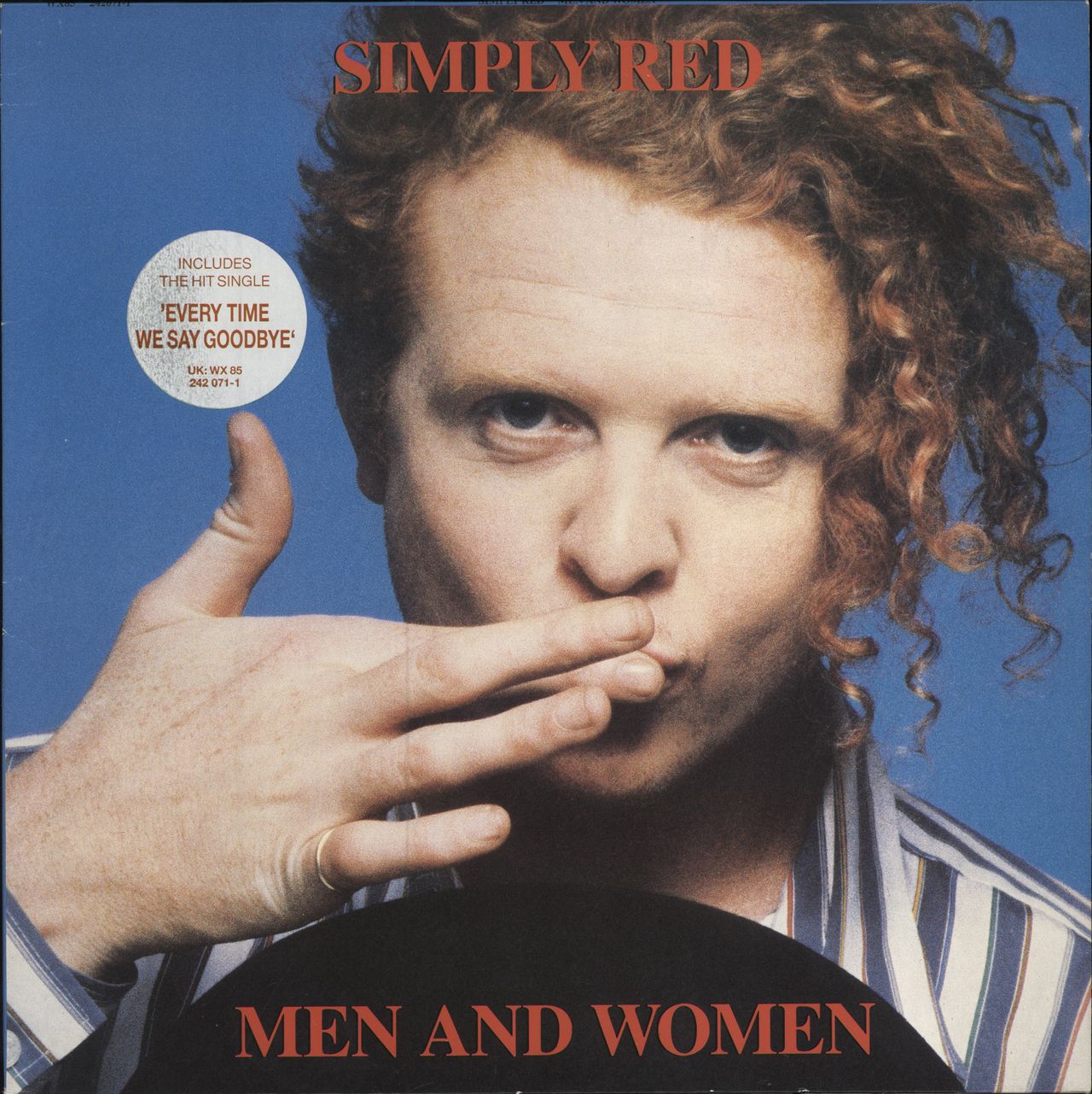 Simply Red Men And Women - ETWSG Hype Stickered Sleeve UK vinyl LP album (LP record) WX85