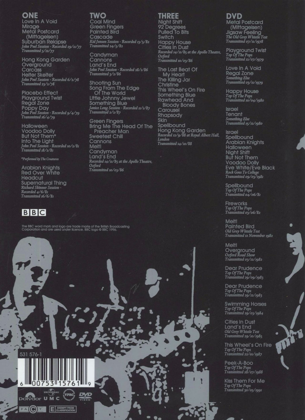 Siouxsie & The Banshees At The BBC UK 4-CD album set 600753157619
