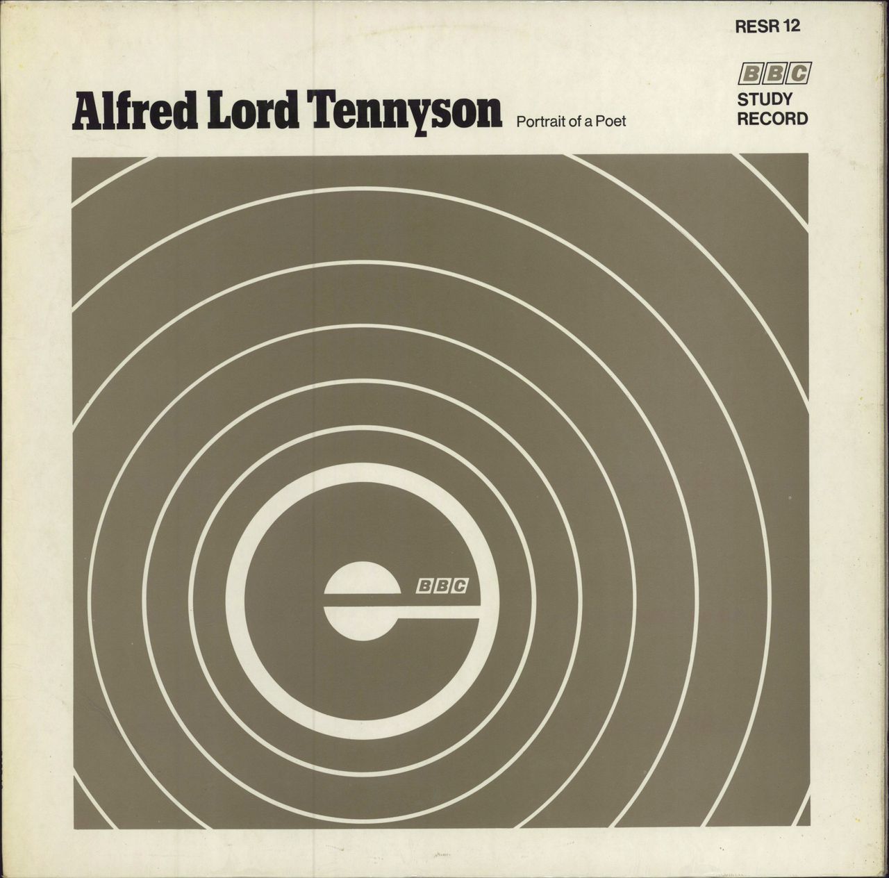 Sir John Betjeman Alfred Lord Tennyson Portrait Of A Poet - A Study Record UK vinyl LP album (LP record) RESR12