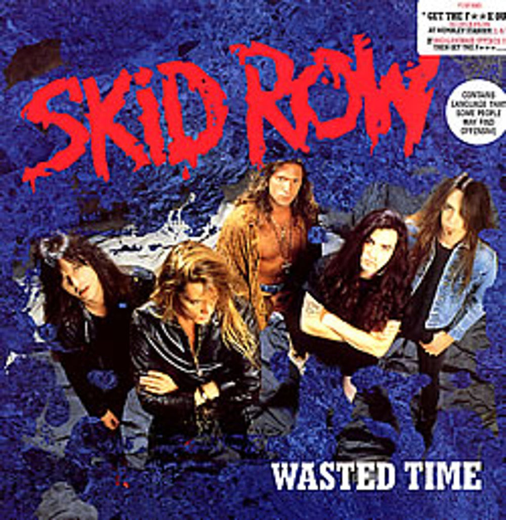 Skid Row (80s) Wasted Time UK 12" vinyl single (12 inch record / Maxi-single) A7570TW