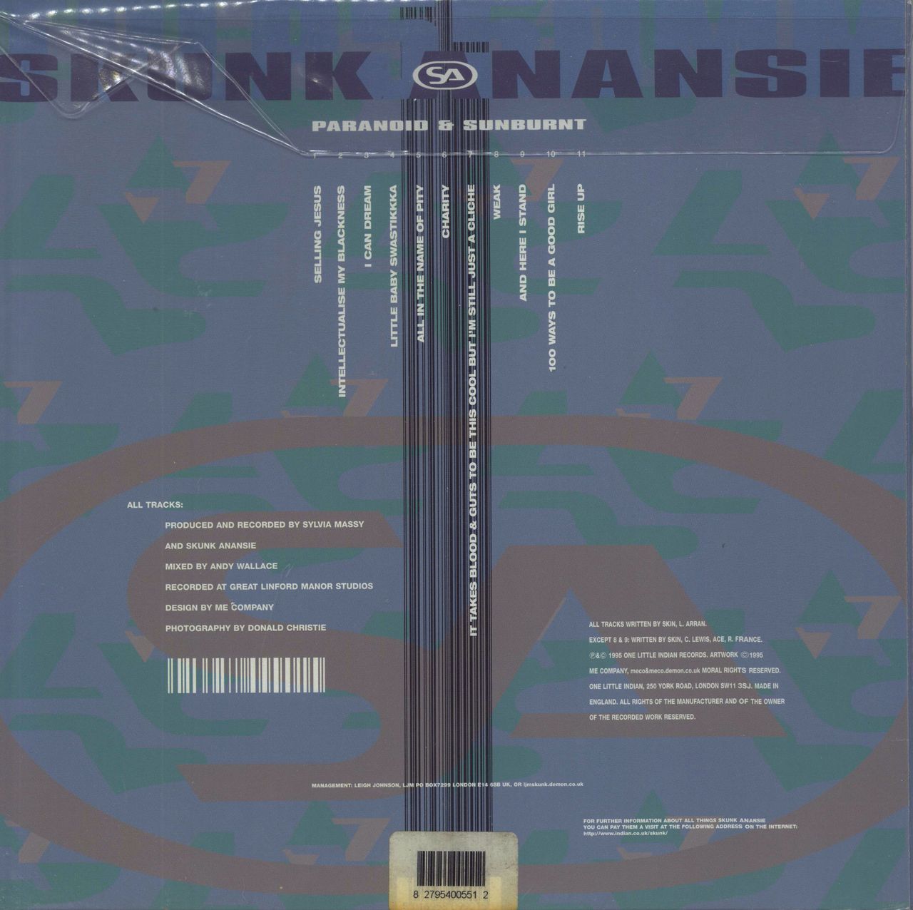 Skunk Anansie Paranoid & Sunburnt - DMM - 200gm Vinyl + Numbered UK 2