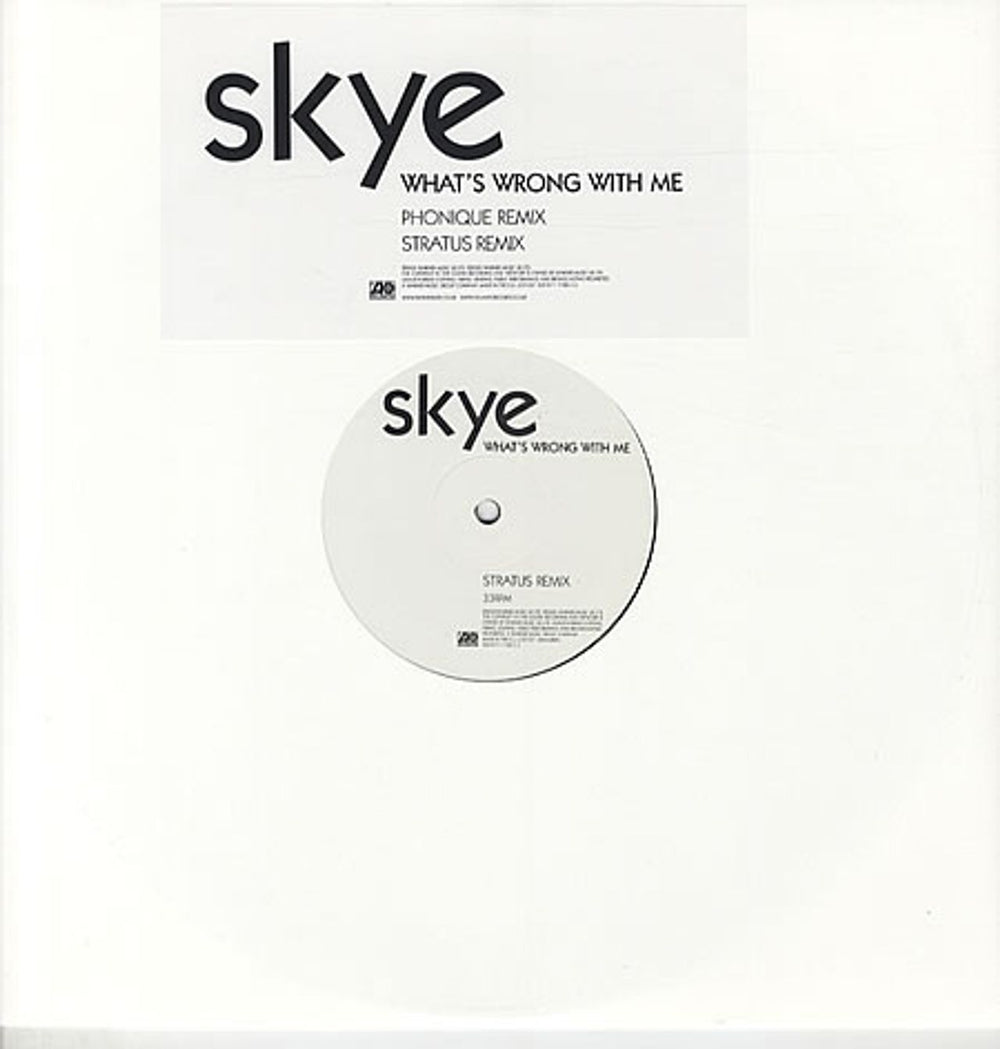 Skye What's Wrong With Me UK 12" vinyl single (12 inch record / Maxi-single) 5101111820