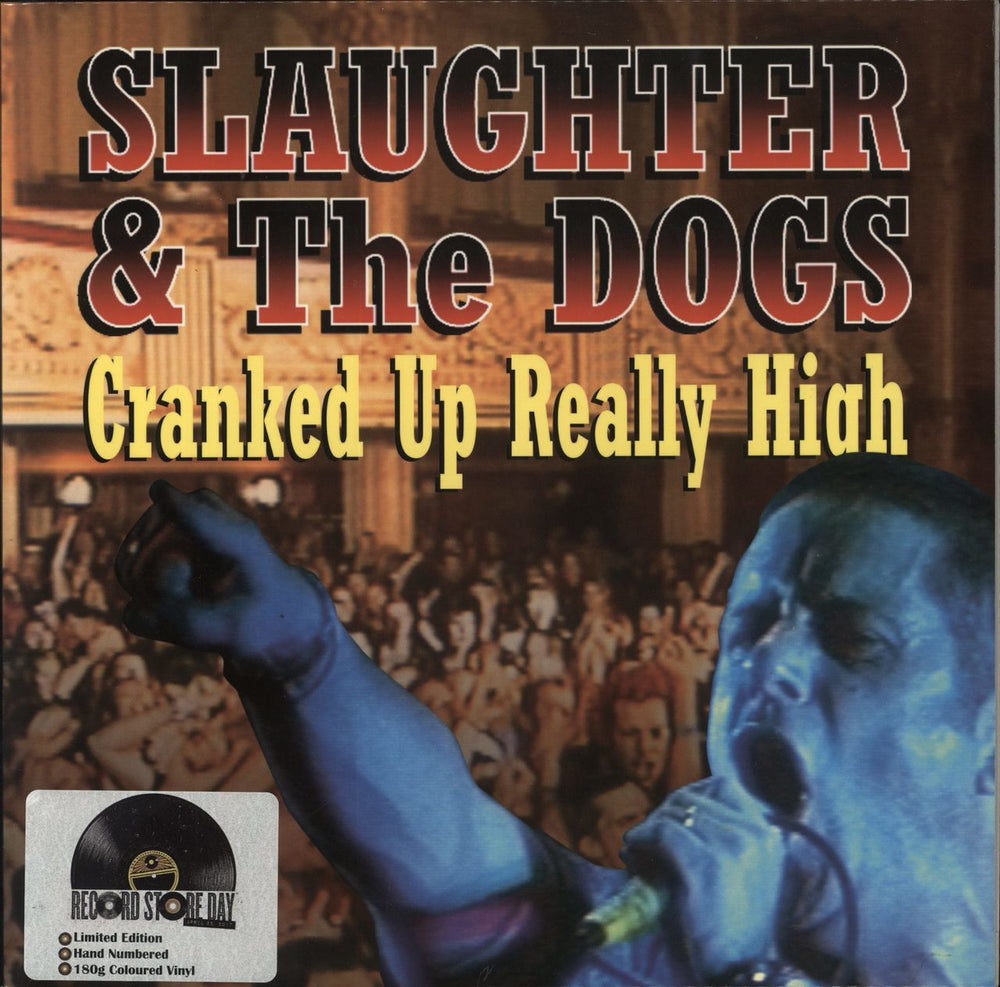 Slaughter & The Dogs Cranked Up Really High - Blue Vinyl UK vinyl LP album (LP record) INTRLP0031