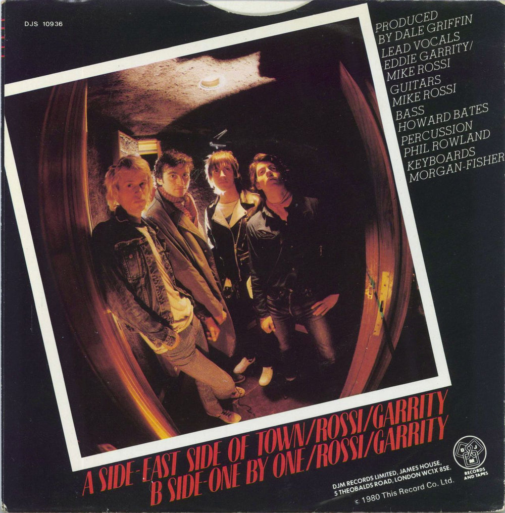 Slaughter & The Dogs East Side Of Town UK 7" vinyl single (7 inch record / 45)