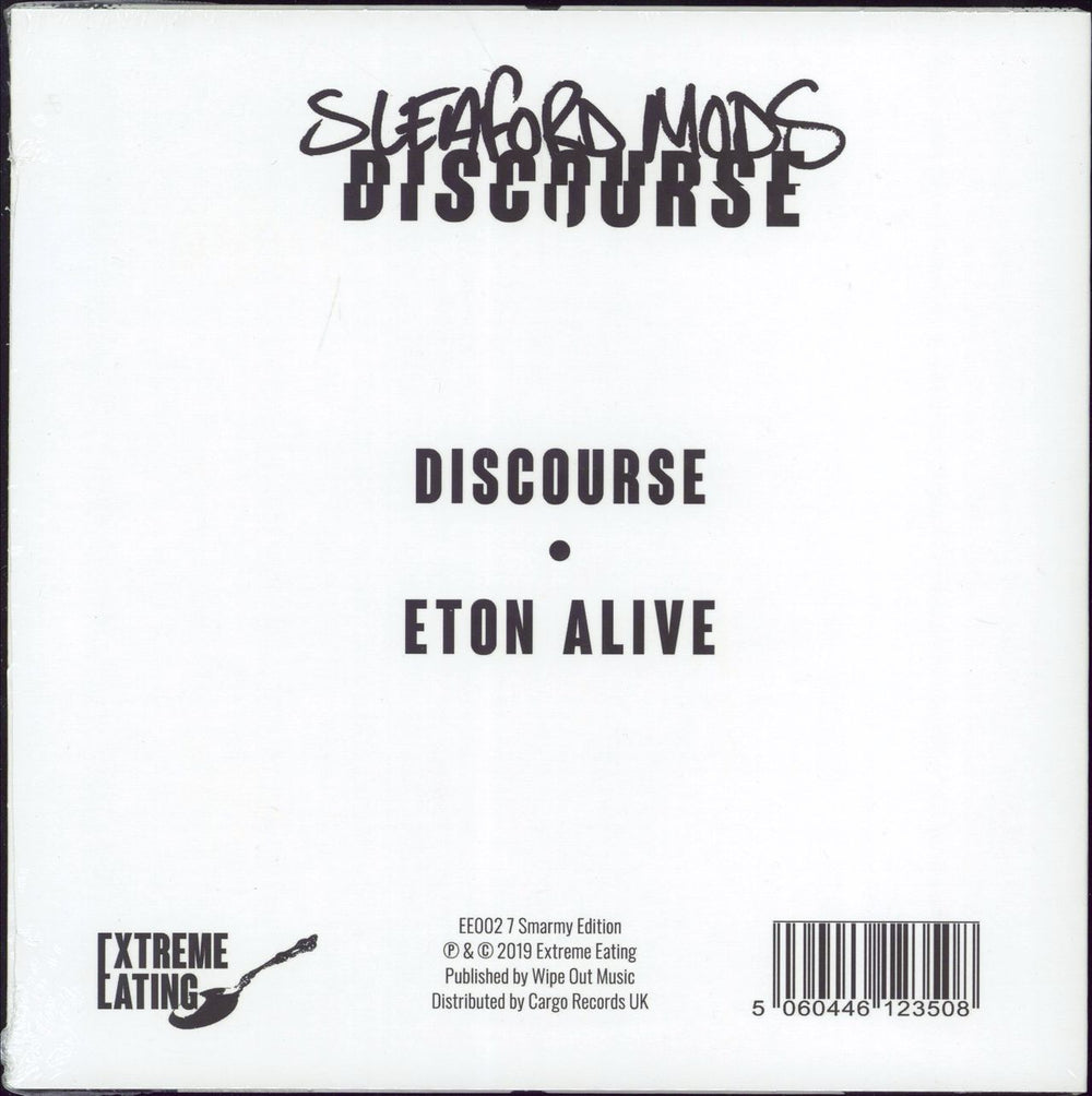 Sleaford Mods Discource - Orange vinyl UK 7" vinyl single (7 inch record / 45) 5060446123508