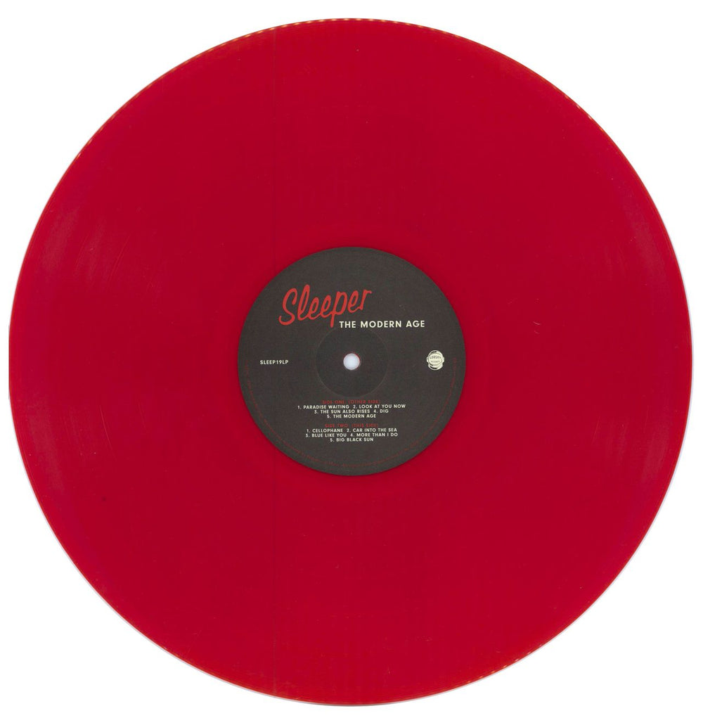 Sleeper The Modern Age - Red Vinyl + Fully Autographed UK vinyl LP album (LP record) SLPLPTH787629