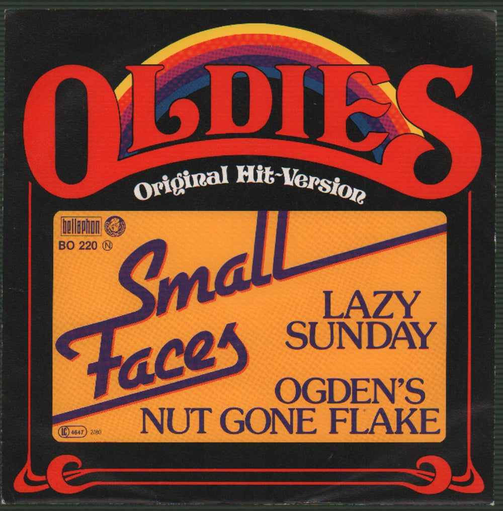 Small Faces Lazy Sunday / Odgen's Nut Gone Flake German 7" vinyl single (7 inch record / 45) BO220