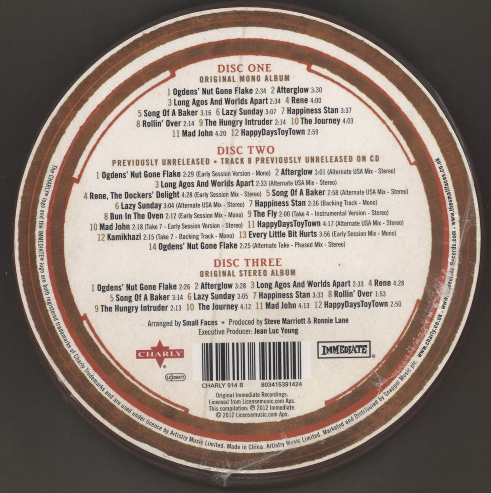 Small Faces Ogden's Nut Gone Flake - Sealed UK CD Album Box Set 803415391424