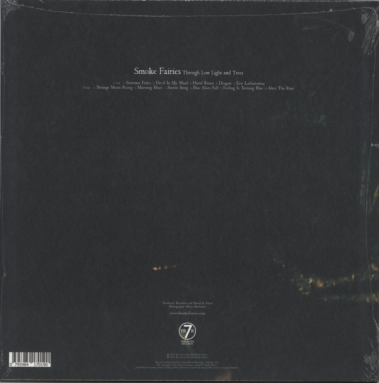 Smoke Fairies Through Low Light And Trees - Green - Sealed US vinyl LP album (LP record) 795984170190