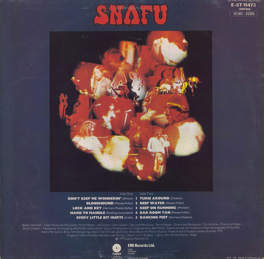 Snafu All Funked Up - Sample stickered US vinyl LP album (LP record)