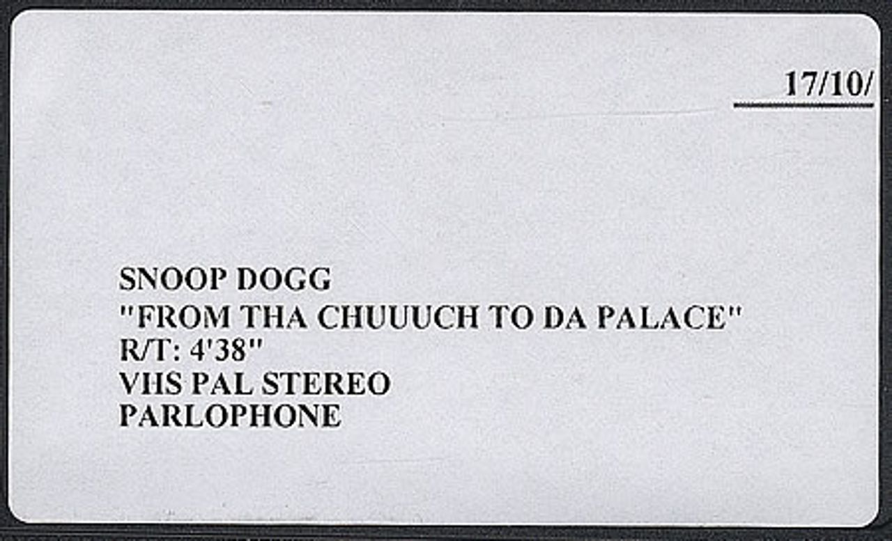 Snoop Doggy Dogg From Tha Chuuuch To Da Place UK Promo Video