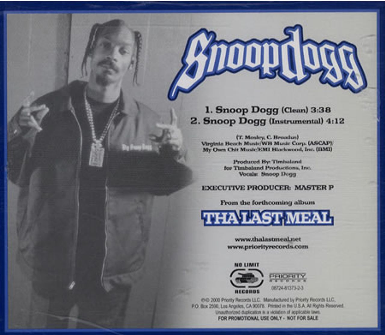 Snoop Doggy Dogg Snoop Dogg US Promo CD single — RareVinyl.com