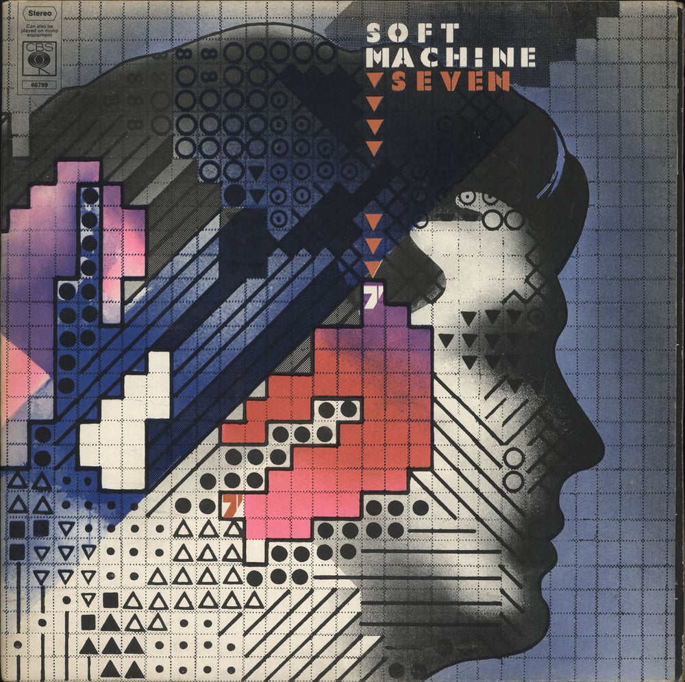 Soft Machine Seven - Graduated Orange UK vinyl LP album (LP record) 65799