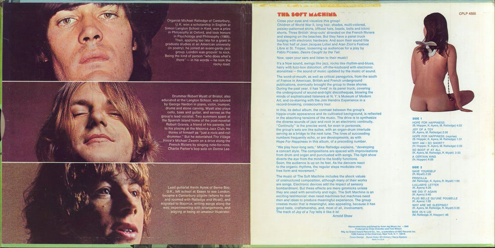 Soft Machine The Soft Machine - VG US vinyl LP album (LP record)