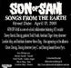 Son Of Sam Songs From The Earth US Promo CD album (CDLP) 101355