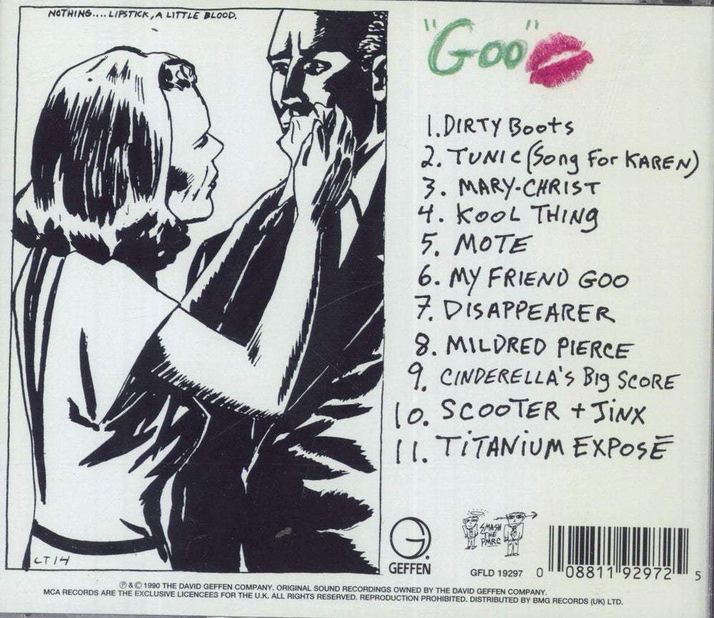 Sonic Youth Goo UK CD album (CDLP) 008811929725