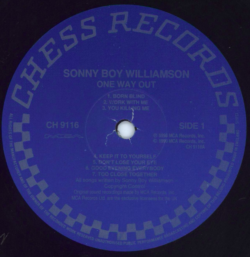 Sonny Boy Williamson One Way Out UK vinyl LP album (LP record) SBNLPON803470