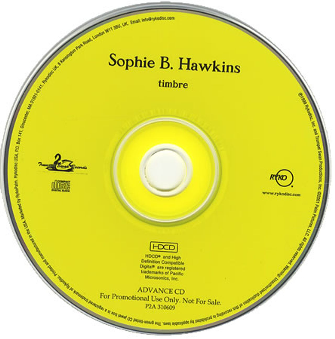 Sophie B Hawkins Timbre US Promo CD album