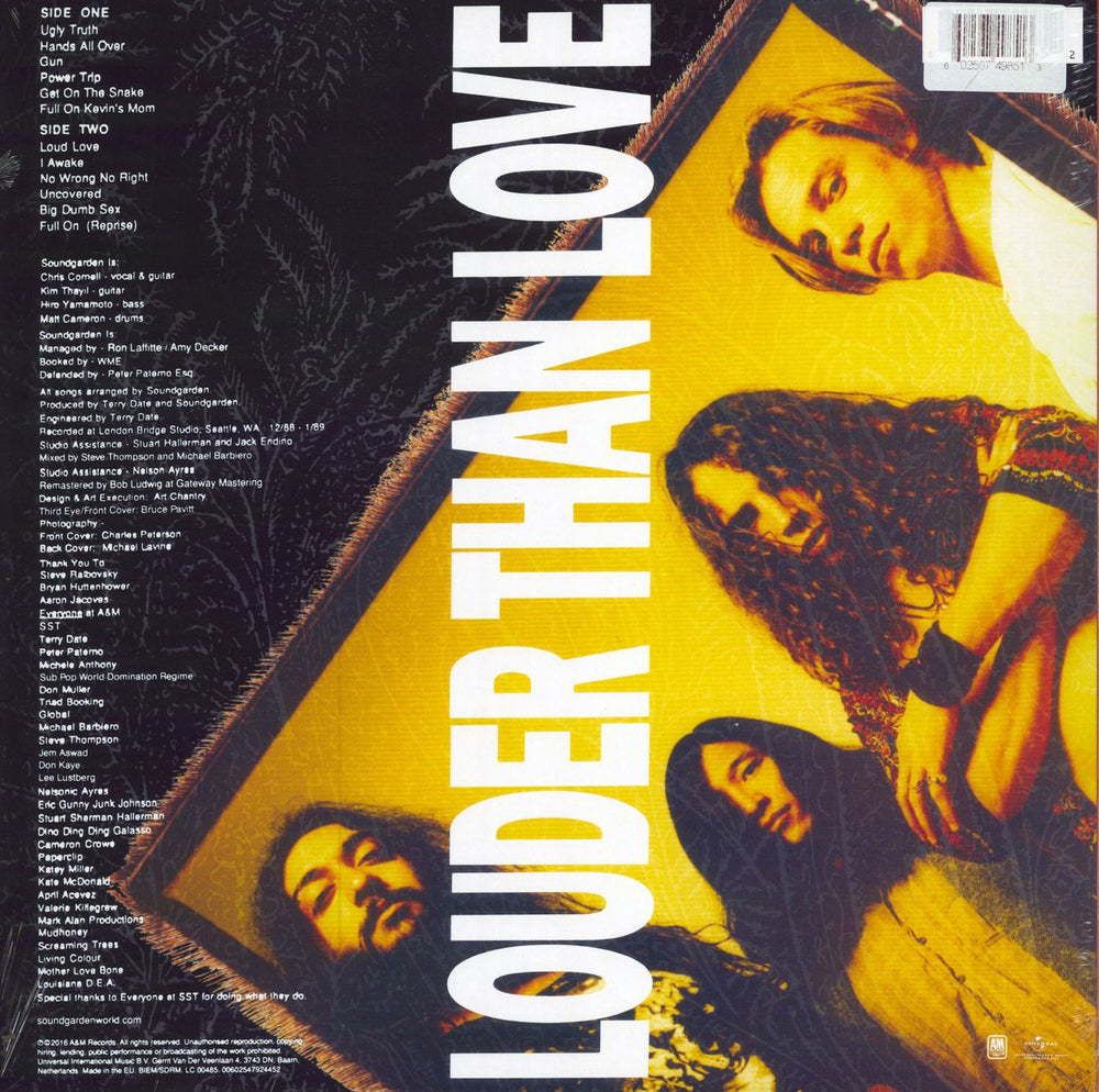Soundgarden Louder Than Love - Orange Vinyl - Sealed UK vinyl LP album (LP record) 602567498513