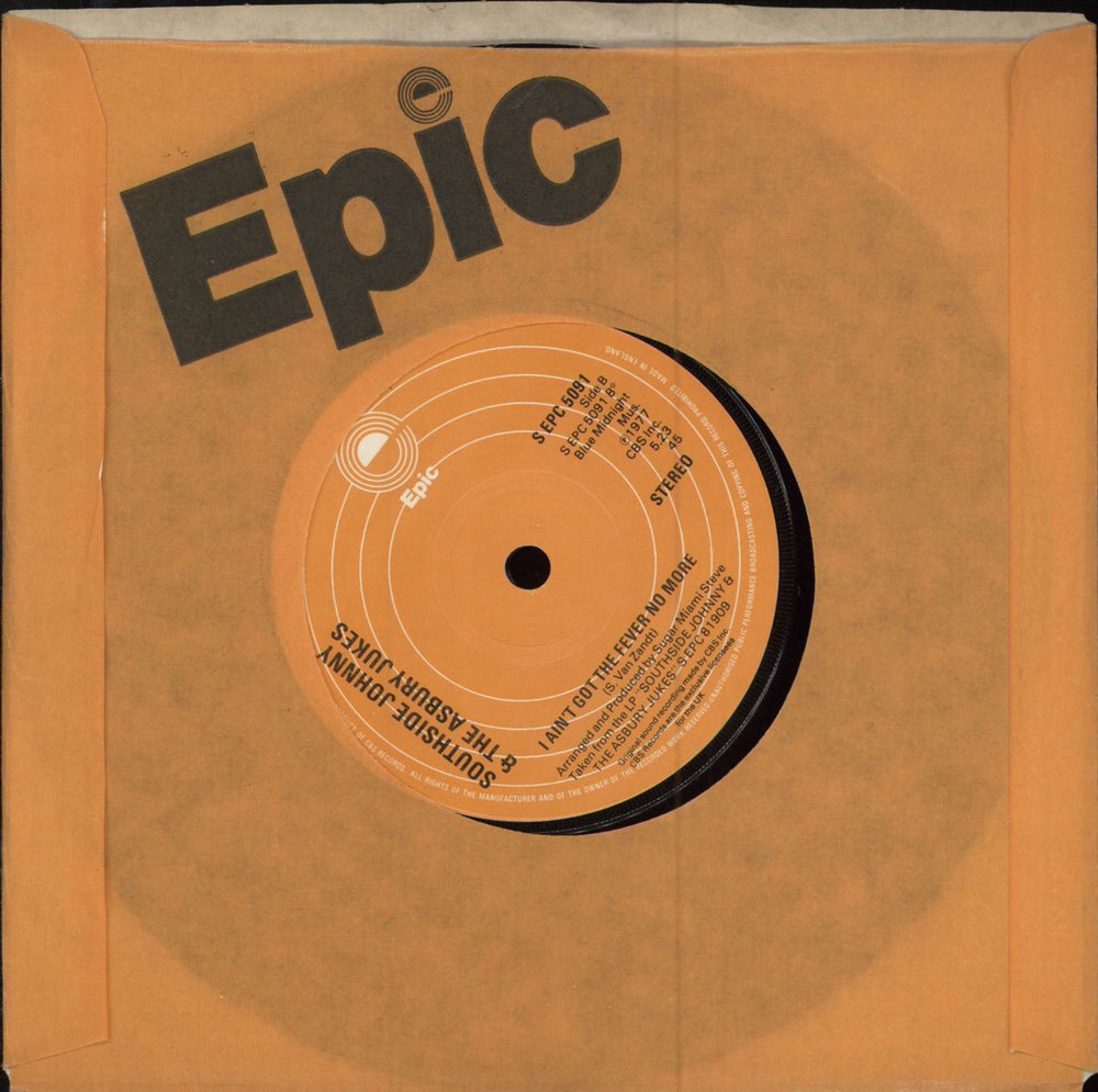 Southside Johnny & The Asbury Jukes Little Girl So Fine UK 7" vinyl single (7 inch record / 45)