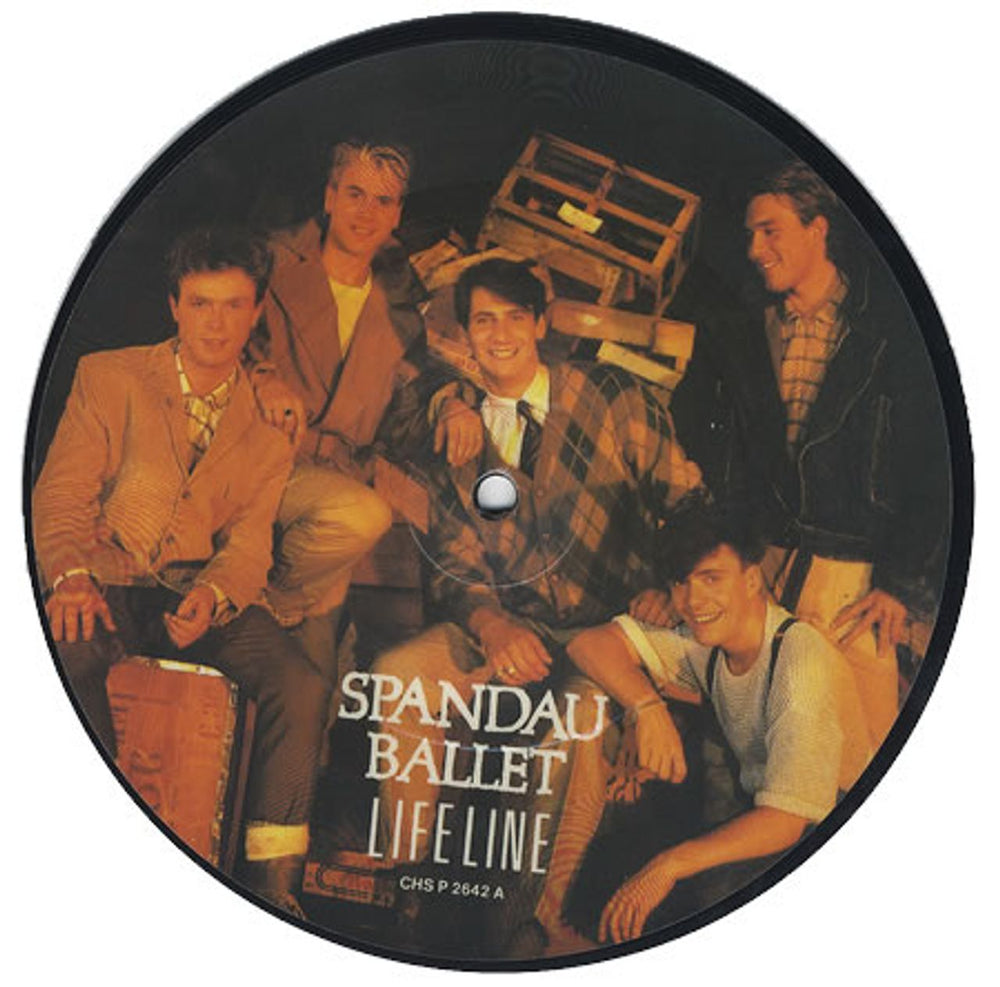 Spandau Ballet Lifeline UK 7" vinyl picture disc (7 inch picture disc single) CHSP2642