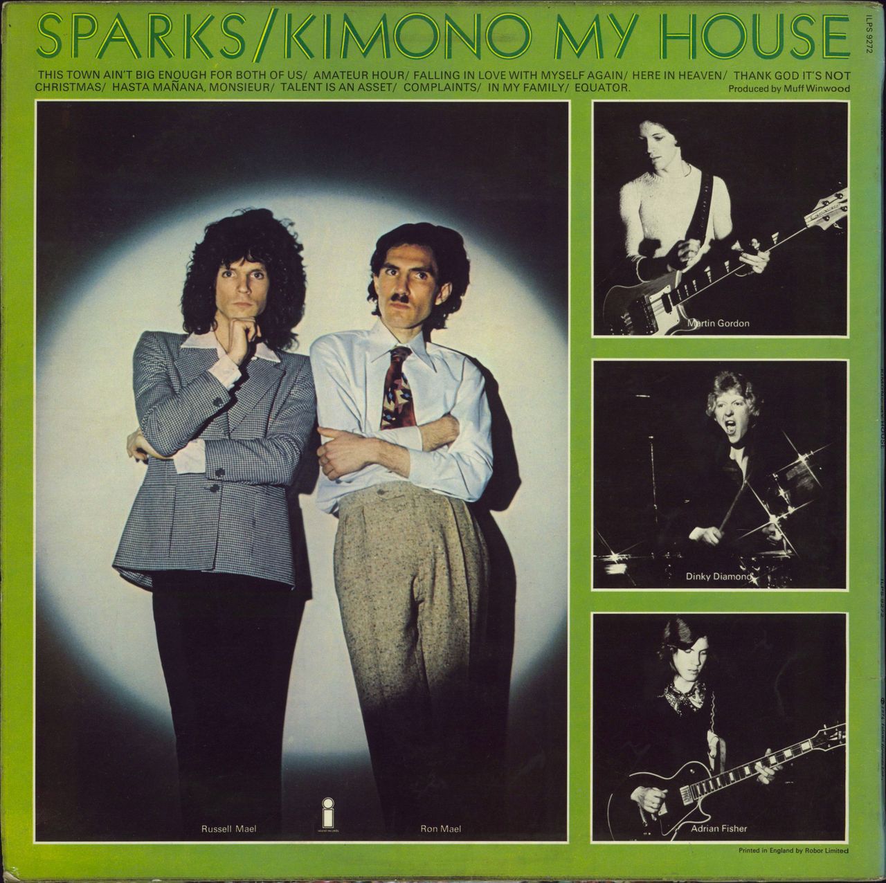 Sparks Kimono My House - 1st UK Vinyl LP — RareVinyl.com