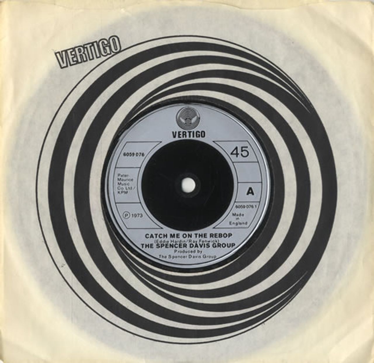Spencer Davis Group Catch Me On The Rebop UK 7" vinyl single (7 inch record / 45) 6059076