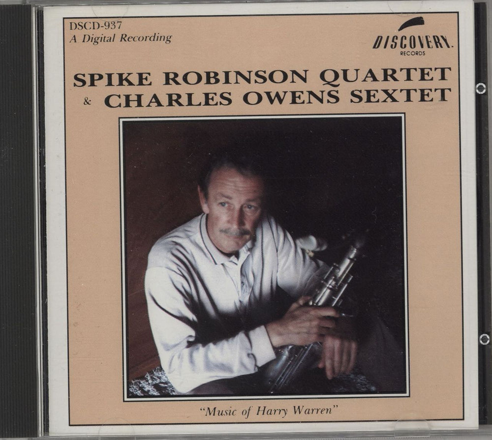 Spike Robinson Music Of Harry Warren US CD album (CDLP) DSCD-937