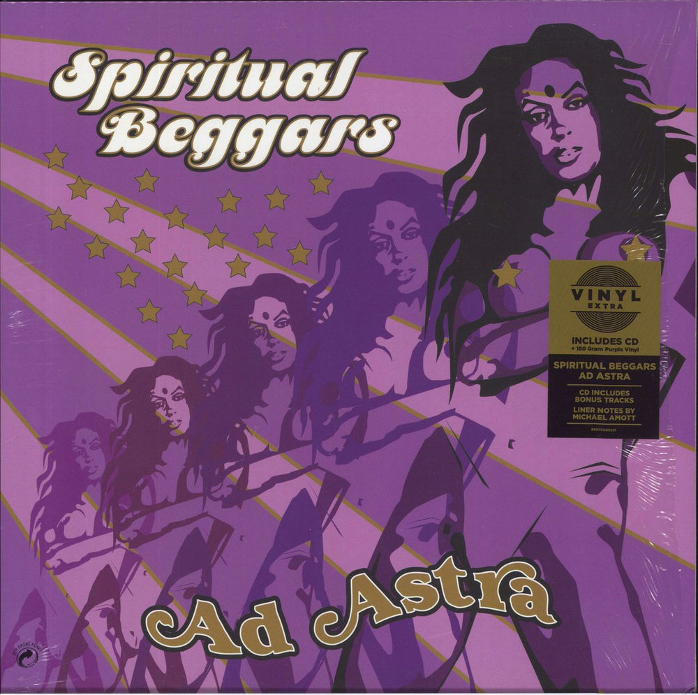 Spiritual Beggars Ad Astra - Reissue - Purple German vinyl LP album (LP record) 88875088291