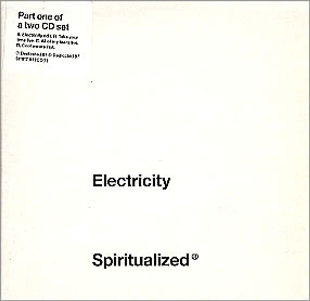 Spiritualized Electricity UK 2-CD single set (Double CD single) SPIRT012CD1/2