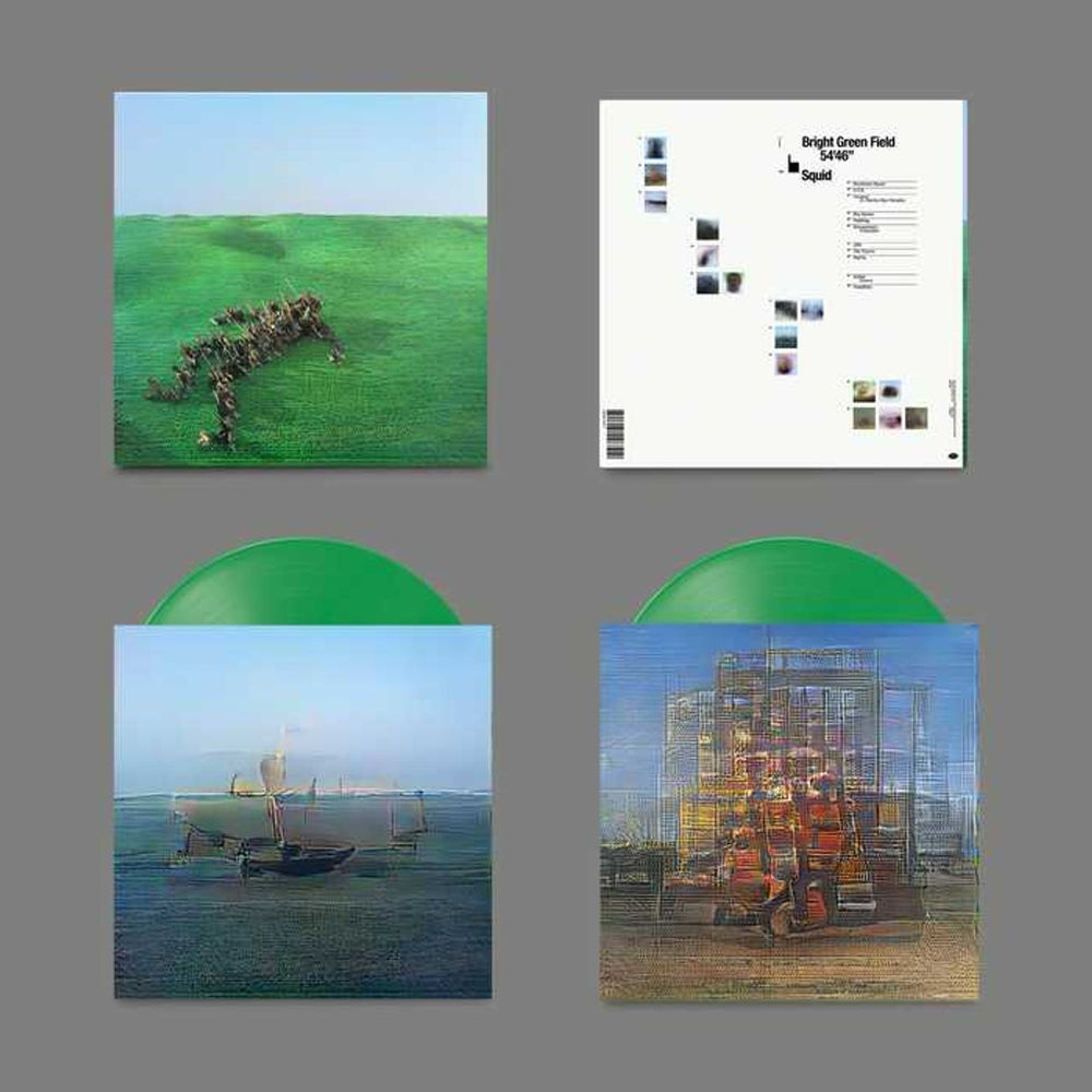 Squid Bright Green Field - Green Vinyl - Sealed UK 2-LP vinyl record set (Double LP Album) 801061107512