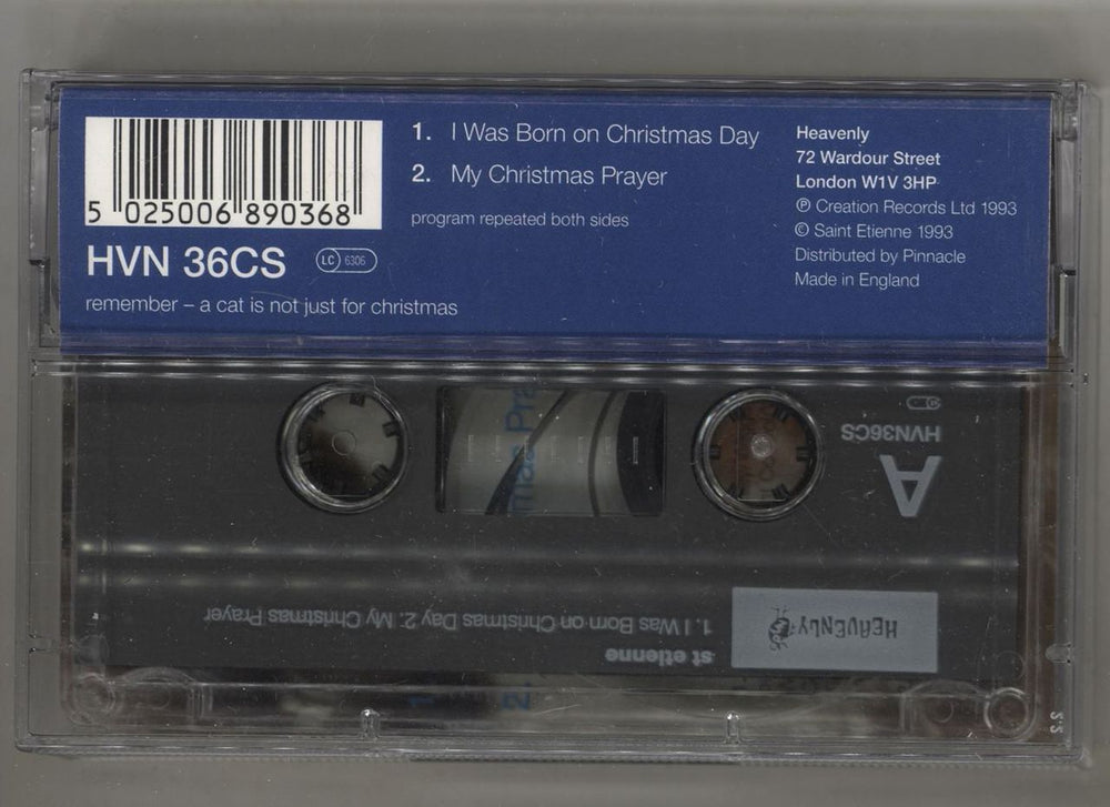 St Etienne I Was Born On Christmas Day UK cassette single ETICSIW273581
